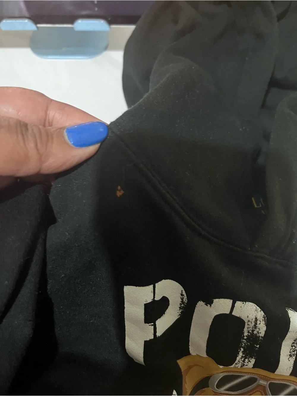 POLO HOODIE & GAP Black Top with Cream BUY ONE GET ONE FREE . Woven Label